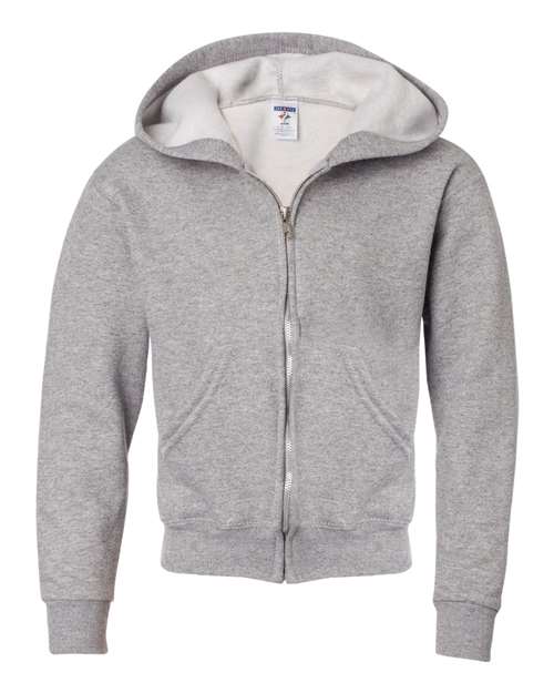 Youth NuBlend® Full-Zip Hooded Sweatshirt Image 5