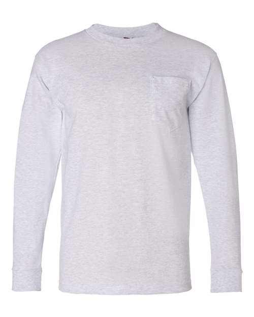 Unisex USA-Made Long Sleeve Pocket T-Shirt Image 2