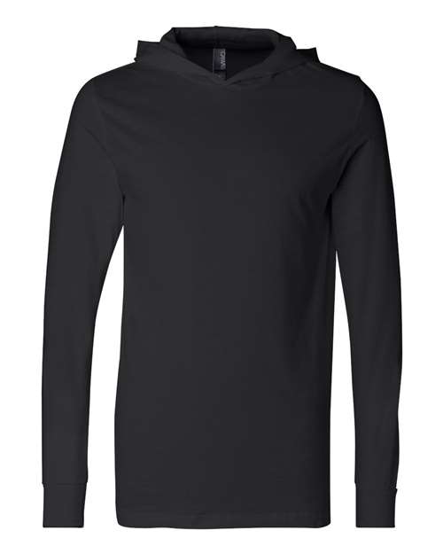 Unisex Jersey Hooded Long Sleeve Tee Image 3