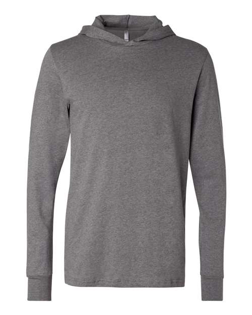 Unisex Jersey Hooded Long Sleeve Tee Image 5
