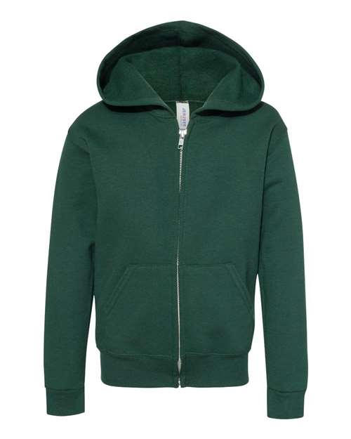 Youth NuBlend® Full-Zip Hooded Sweatshirt Image 3