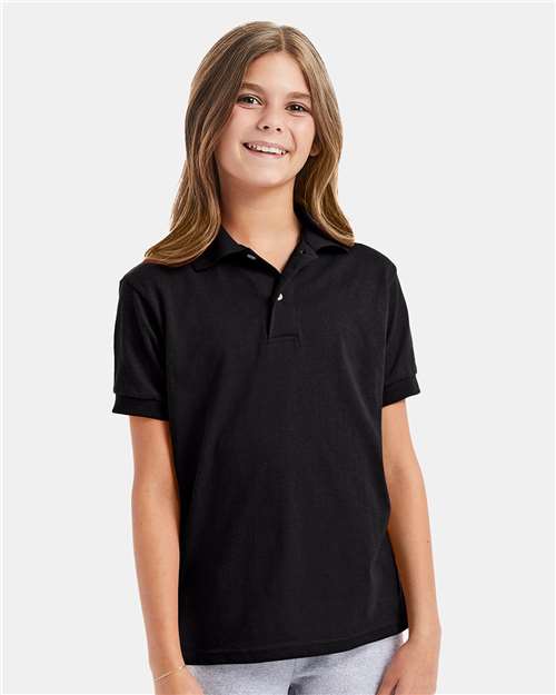 Youth EcoSmart® Jersey Polo Image 2