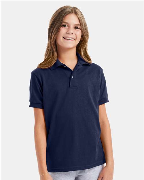 Youth EcoSmart® Jersey Polo Image 8