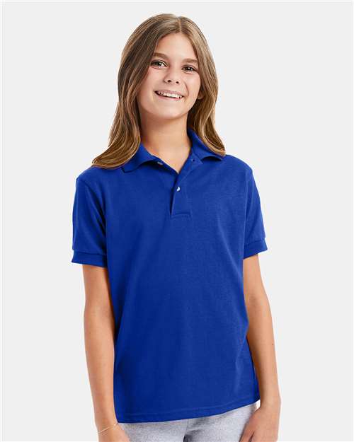Youth EcoSmart® Jersey Polo Image 5