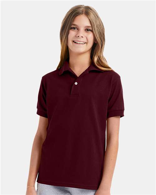 Youth EcoSmart® Jersey Polo Image 7