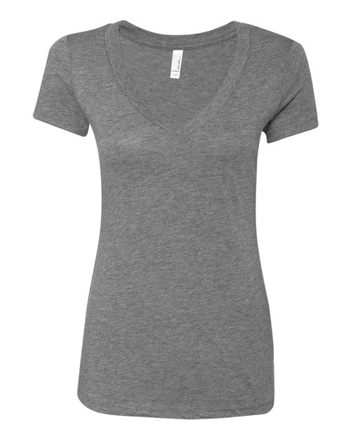 Women’s Triblend Deep V-Neck T-Shirt Image 1