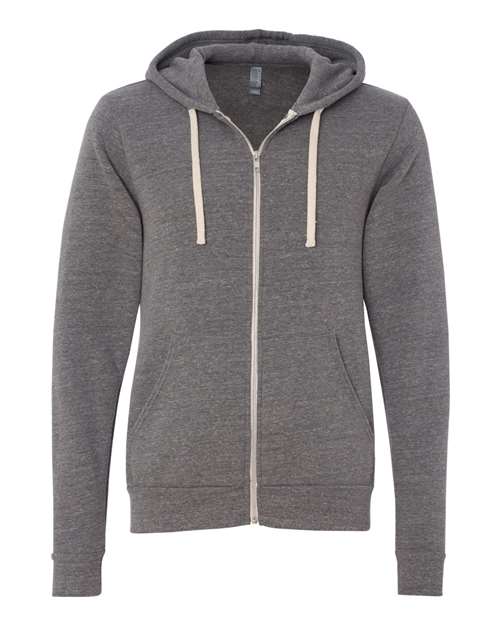 Unisex Triblend Sponge Fleece Full-Zip Hoodie Sweatshirt Image 4