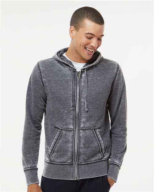 Men's Vintage Zen Fleece Full-Zip Hooded Sweatshirt Image 3