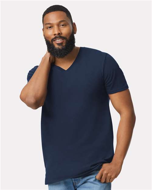 Unisex Softstyle® V-Neck T-Shirt Image 8