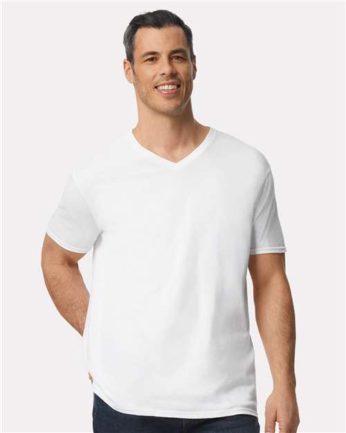 Unisex Softstyle® V-Neck T-Shirt Image 11