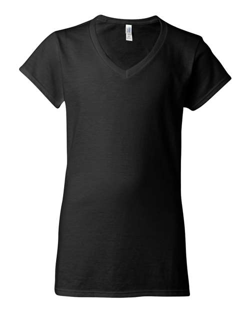 Women's Softstyle® V-Neck T-Shirt Image 3