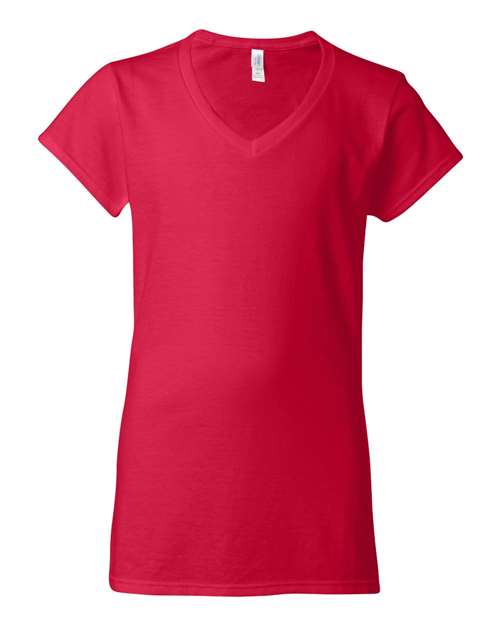 Women's Softstyle® V-Neck T-Shirt Image 4