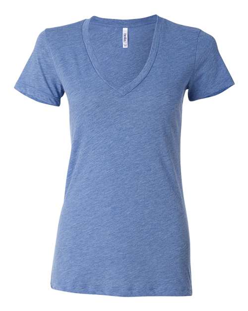 Women’s Triblend Deep V-Neck Tee Image 2