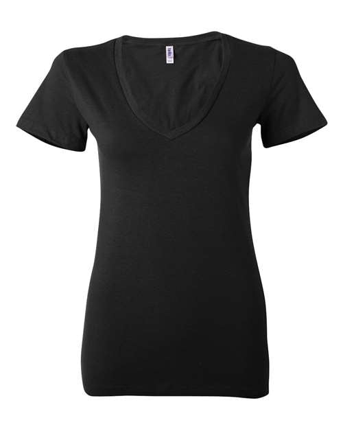 Women’s Jersey Deep V-Neck Tee Image 3