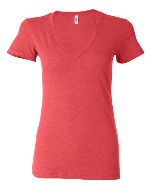 Women’s Triblend Deep V-Neck Tee Image 7