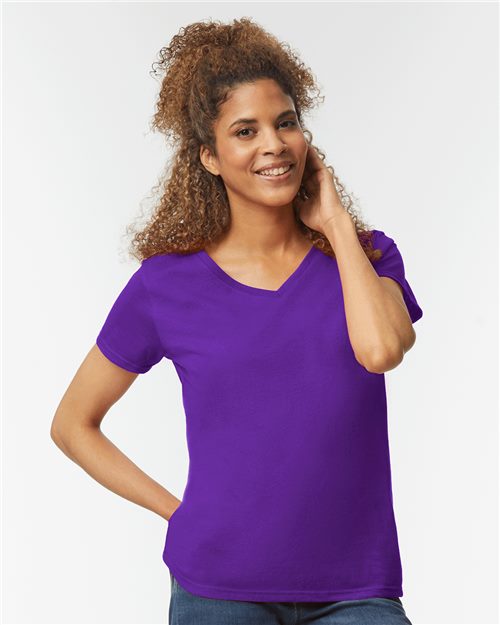 Women's Heavy Cotton™ V-Neck T-Shirt Image 1