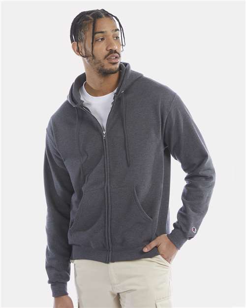 Unisex Powerblend® Full-Zip Hooded Sweatshirt Image 3