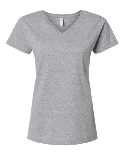 Women's Fine Jersey V-Neck Tee Image 8