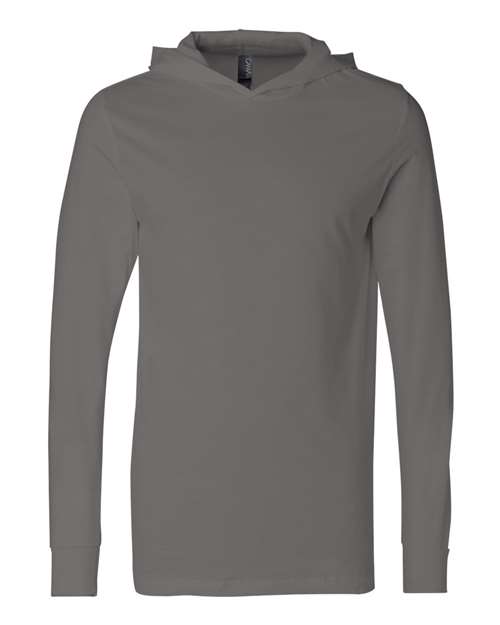 Unisex Jersey Hooded Long Sleeve Tee Image 2