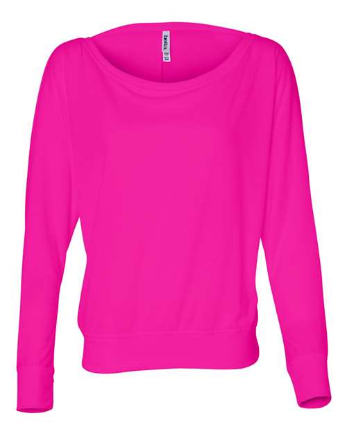 Women’s Flowy Off Shoulder Long Sleeve Tee Image 4