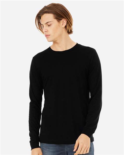 Unisex Triblend Long Sleeve Tee Image 16