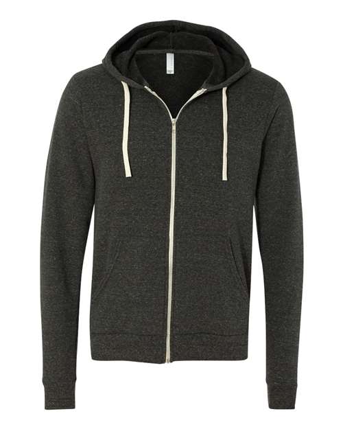 Unisex Triblend Sponge Fleece Full-Zip Hoodie Sweatshirt Image 3