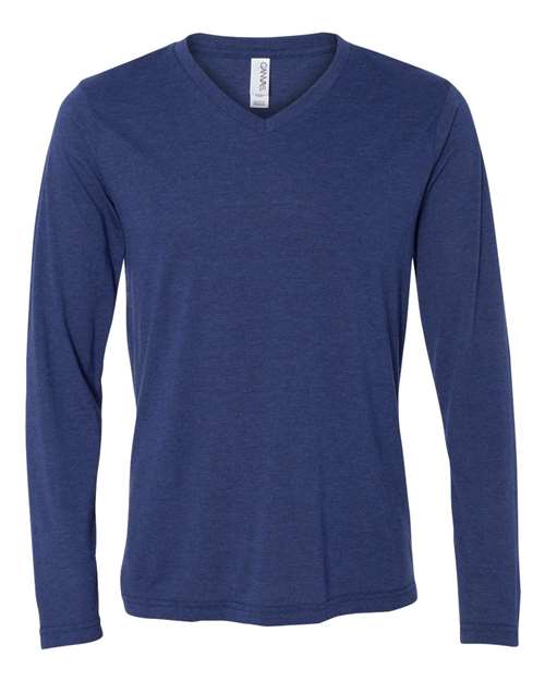 Unisex Long Sleeve V-Neck Tee Image 6