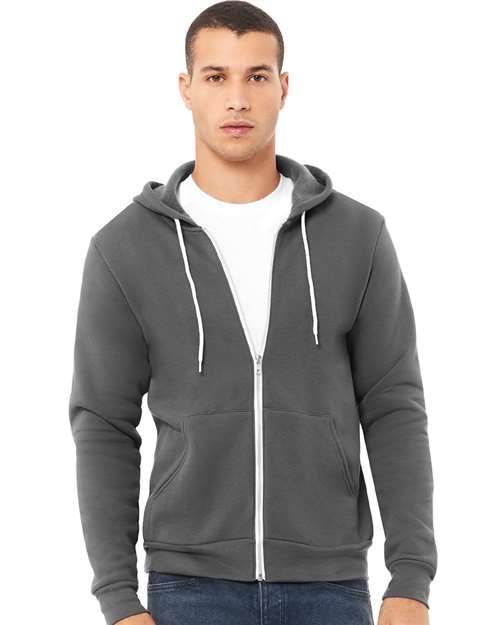 Unisex Sponge Fleece Full-Zip Hoodie Sweatshirt Image 3