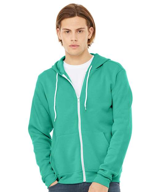 Unisex Sponge Fleece Full-Zip Hoodie Sweatshirt Image 44