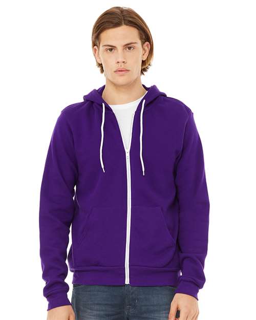 Unisex Sponge Fleece Full-Zip Hoodie Sweatshirt Image 45