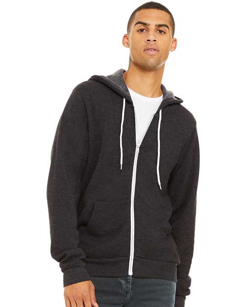Unisex Sponge Fleece Full-Zip Hoodie Sweatshirt Image 11
