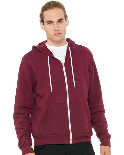 Unisex Sponge Fleece Full-Zip Hoodie Sweatshirt Image 33