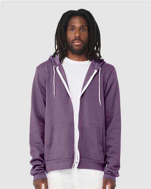 Unisex Sponge Fleece Full-Zip Hoodie Sweatshirt Image 30