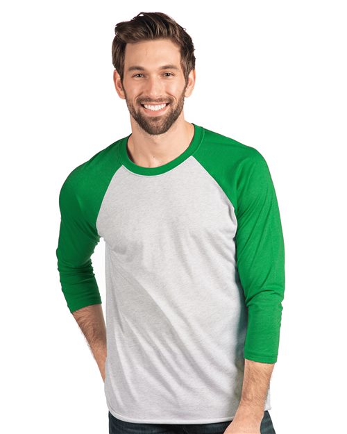 Unisex Triblend Three-Quarter Raglan T-Shirt Image 1