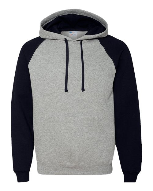 Unisex Nublend® Colorblocked Raglan Hooded Sweatshirt Image 2