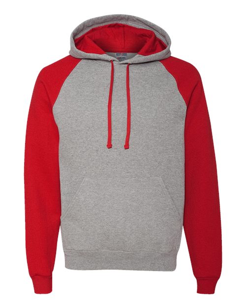 Unisex Nublend® Colorblocked Raglan Hooded Sweatshirt Image 5