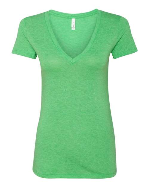 Women’s Triblend Deep V-Neck Tee Image 4