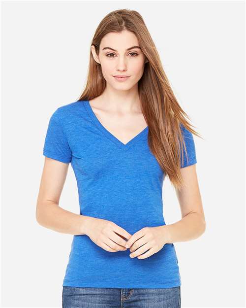 Women’s Triblend Deep V-Neck Tee Image 8