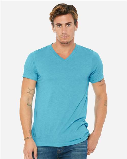 Unisex Triblend V-Neck Tee Image 2
