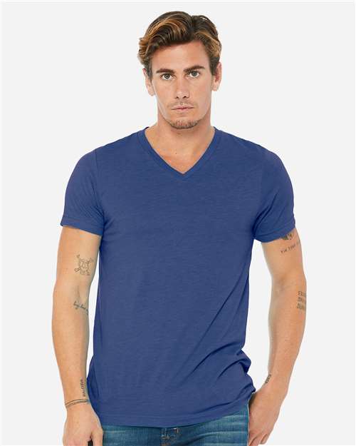 Unisex Triblend V-Neck Tee Image 28
