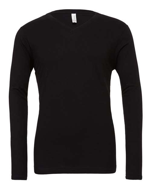 Unisex Long Sleeve V-Neck Tee Image 2