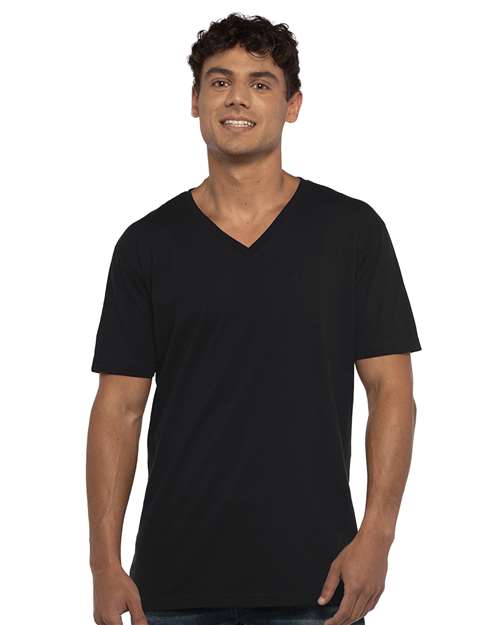 Unisex Cotton V-Neck T-Shirt Image 2