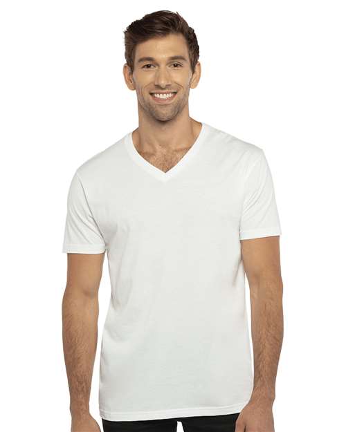 Unisex Cotton V-Neck T-Shirt Image 6