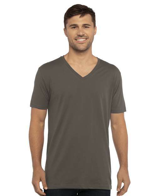 Unisex Cotton V-Neck T-Shirt Image 4