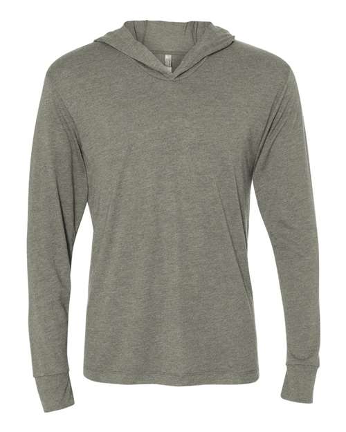 Unisex Triblend Hooded Long Sleeve Pullover T-Shirt Image 10