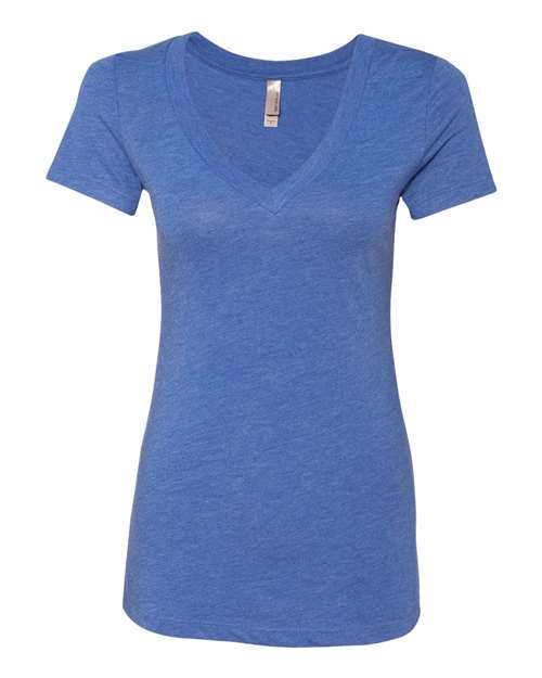 Women’s Triblend Deep V-Neck T-Shirt Image 3
