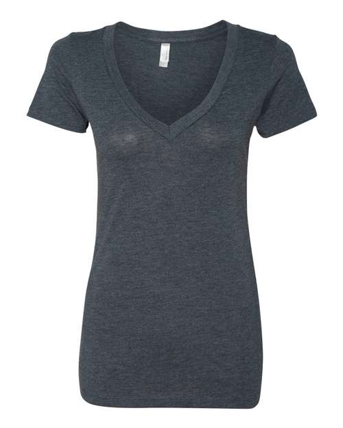Women’s Triblend Deep V-Neck T-Shirt Image 2