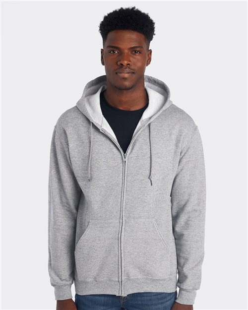 Unisex NuBlend® Full-Zip Hooded Sweatshirt Image 1