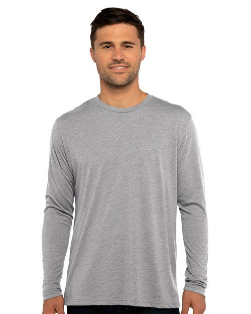 Men's Triblend Long Sleeve T-Shirt Image 1