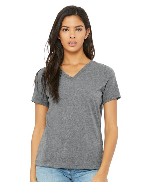Women's Relaxed Triblend V-Neck Tee Image 1